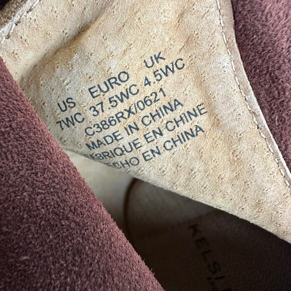 Kelsi Dagger NWOB Logan Coffee Over the Knee Boot Size 7 Wide Calf Suede Leather - Picture 10 of 10